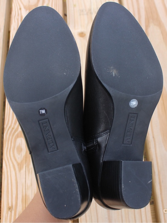 Alfani Adisoni Black Leather Pant Bootie Sz 7 main image 6
